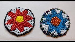 8 Pointed Star Beading Demo  For Winter  Summer Solstice [upl. by Yentyrb]