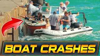 WORST BOAT CRASHES IN THE HISTORY OF HAULOVER INLET  BOAT ZONE [upl. by Anihsak]