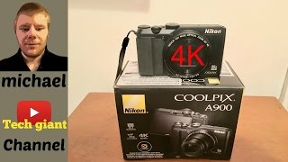 unboxing Part 1 Nikon  COOLPIX A900 203Megapixel Digital Camera  Black [upl. by Luahs286]