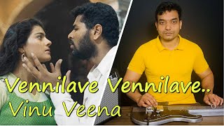 VENNILAVE VENNILAVE COVER SONG in VINU VEENA  A R RAHMAN I Minsara Kanavu Tamil Movie Song [upl. by Nile]