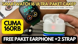 Smartwatch i8 Ultra Bonus Earphone dan 2 strap [upl. by Babs]