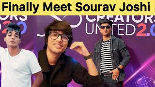 Finally Meet Sourav Joshi amp Rohit Zinjurke🔥Mumbai Instagram Creator Event 2024 Vlog ll B For Biplob [upl. by Esyle]