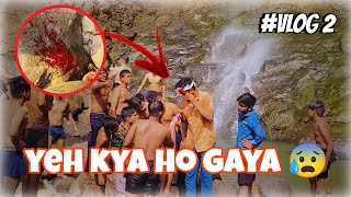 Ye kya hogaya Waterfall pe 😨😱  Rishi Jadhav incident [upl. by Ahsenahs]