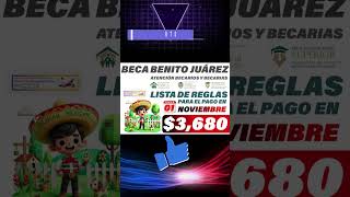 📌🎉Alumnos que no cumplan lo siguiente no reciben el pago de 3680 de la Beca Benito Juárez [upl. by Ym]