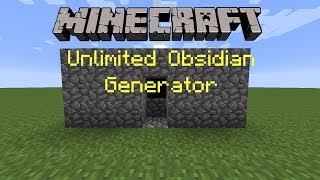 Unlimited Obsidian Generator  MCPE [upl. by Nomit]