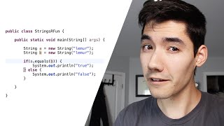 Java String Comparison Tutorial Equals vs  in Java [upl. by Oidivo541]