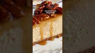 Let’s make Caramel Pecan Cheesecake RECIPE IN DESCRIPTION BOX PLEASE SUBSCRIBE shorts [upl. by Meirrak]