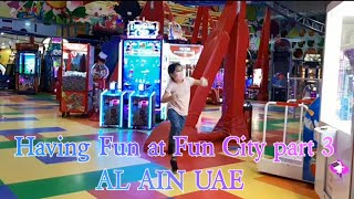 HAVING FUN AT FUN CITY PART3 BAWADI MALL AL AIN [upl. by Ahsead]