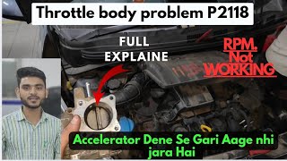 How To Fix Code P2118  How To Check Car Throttle Body  SENS CAR [upl. by Yroc]