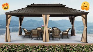 Top 5 Gazebos for High Winds in 2024  Best Outdoor Shelters Reviewed [upl. by Billat973]