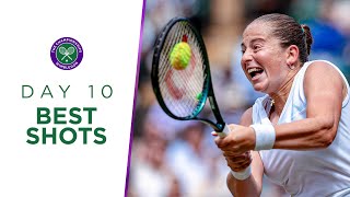 Ostapenko Fritz and some outrageous doubles  Best Shots  Day Ten  Wimbledon 2024 [upl. by Tormoria]