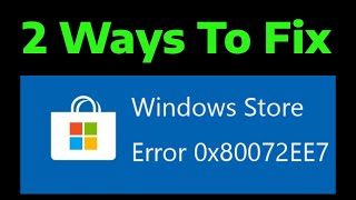 How To Fix Error Code 0x80072ee7 in Windows 11 [upl. by Heddi353]