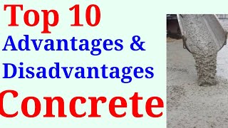 Advantages amp Disadvantages of Concrete  Benefits of Concrete  1 Cum Rcc Concrete  1000 Sqft Slab [upl. by Wilda]