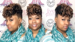 How to do a Short Tapered TWA Curlkalon Hair [upl. by Elleval759]