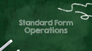 Standard Form Operations  IGCSE Math [upl. by Boynton826]