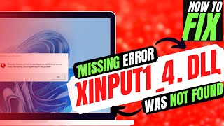 ✅ How to Fix Xinput14dll Missing from computerNot found❌ Error 💻 Windows 10117 💻 3264Bit [upl. by Noll820]