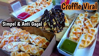 Resep Croffle Viral  Croffle Simpel amp Anti Gagal  Ide Jualan Selalu Antri Pembeli  Croffle Viral [upl. by Kile]