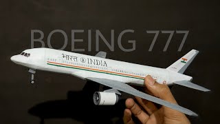 DIY BOEING 777  Air India One paper build [upl. by Aleiram]