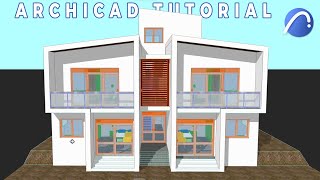 Make your First Storied Building Archicad for Beginners [upl. by Anayrb]