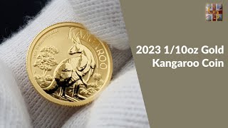 2023 110oz Perth Mint Gold Kangaroo Coin [upl. by Stanislaw]