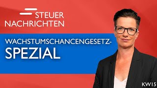 Wachstumschancengesetz SPEZIAL  Steuernachrichten Update 1524 [upl. by Yuk707]