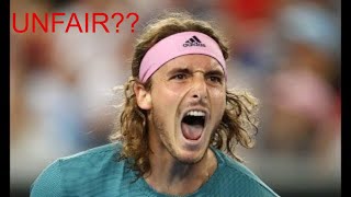 Stefanos Tsitsipas gets angry over penalty decision HD [upl. by Ailaro]