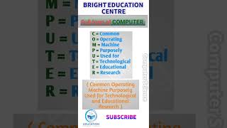 Full Form of Computer tags computer computerscience full computereducation computertips [upl. by Morocco]