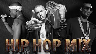 OLD SCHOOL HIP HOP MIX  Eminem Snoop Dogg 2Pac Ice Cube Dr Dre Eazy E DMX Method Man [upl. by Aihsekin]