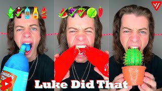 2 HOUR Spiciest Compilation Luke Did That Shorts  Spicy Food Tiktok Compilation [upl. by Ennaylil]