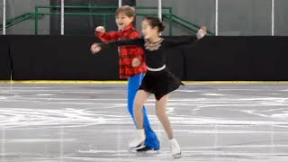 Isabella Fan  Eliy Ribaudo  Juvenile Dance PD 1  2025 Midwestern Sectional US Ice Dance Final [upl. by Mastic805]