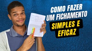 COMO FAZER FICHAMENTOS PARA ESTUDAR NA FACULDADE  Dicas simples e práticas [upl. by Annabell]