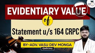 Evidentiary Value of Statement Recorded under Section 164 CrPC  Indian Evidence Act [upl. by Alejo]