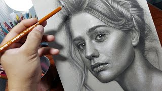 Draw FAST amp EASY with CHARCOAL Pencil Realistic Portrait Drawing Tutorial [upl. by Lavery]