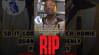 RICH HOMIE QUAN DIES AFTER FATAL OVER DOSE🤯ONLY 34 YEARS OLD richhomiequan [upl. by Karole]