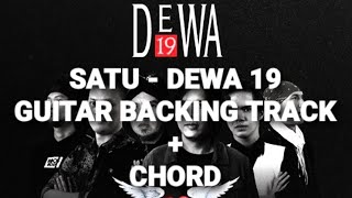 Satu  Dewa 19 Guitar Backing Track  Chord [upl. by Rennug350]