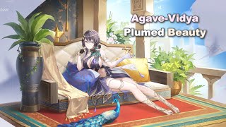 AgaveVidya Plumed Beauty Skin Review  Snowbreak スノウブレイク [upl. by Llerud796]