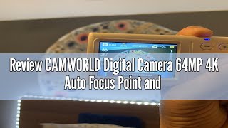 Review CAMWORLD Digital Camera 64MP 4K Auto Focus Point and Shoot Video Camera with 32GB Card for Vl [upl. by Adnopoz86]