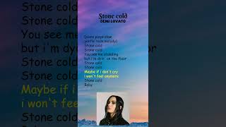 Demi Lovato  Stone Cold Lyrics shorts [upl. by Othilie]