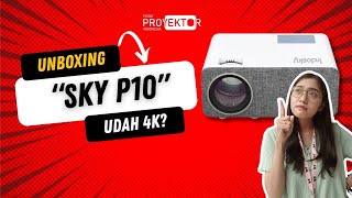 UNBOXING PROYEKTOR SKY P10  INDOSKY PROJECTOR [upl. by Hope]