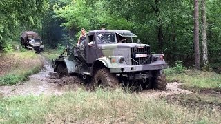 Militärtreffen Zeithain 2015 mit Ural 375D Kraz256 Tatra813 Gaz69 UAZ469 IFA P3 NVA GSSD КрАЗ [upl. by Emeline378]