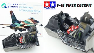 Tamiya 132 F16 cockpit  Quinta studios [upl. by Hazlip]