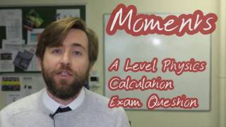 Moments and Newtons Laws  A Level Physics Exam Practice Question  Calculation Question [upl. by Cacilia466]