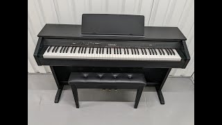 Casio Celviano AP250 digital piano and stool in satin black finish stock number 23166 [upl. by Nanette]