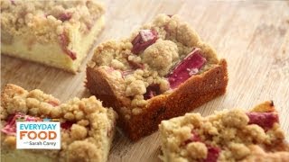 Rhubarb Crumb Bars  Everyday Food with Sarah Carey [upl. by Elyac]