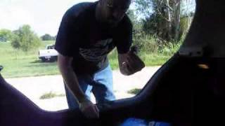 Installing a Nissan Versa Trunk Net [upl. by Drwde]