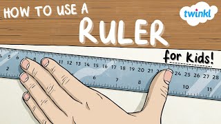 How to Use a Ruler  Math Videos for Kids  Data and Measurement  Geometry for Kids  Twinkl USA [upl. by Nairahcaz]