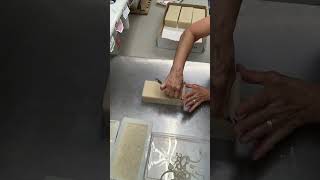 Unmolding and trimming soap soapmaking soapmaker alegnasoap soap artisansoap [upl. by Ycart651]