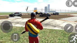 Indian Bikes Driving 3d Android Gameplay amp all Cheat Codes Police Car Blasts Attack [upl. by Carlisle]