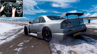 Nissan Nismo GTR LM  Forza Horizon 5  No Commentary  4kUHD60FPS  Steering Wheel  Shifter [upl. by Aiuqet]