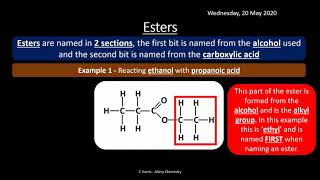 AQA 39 Carboxylic Acids and Derivatives REVISION [upl. by Felicie]